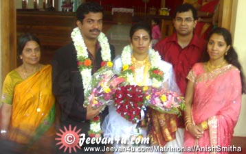 Anish Smitha Wedding Photos